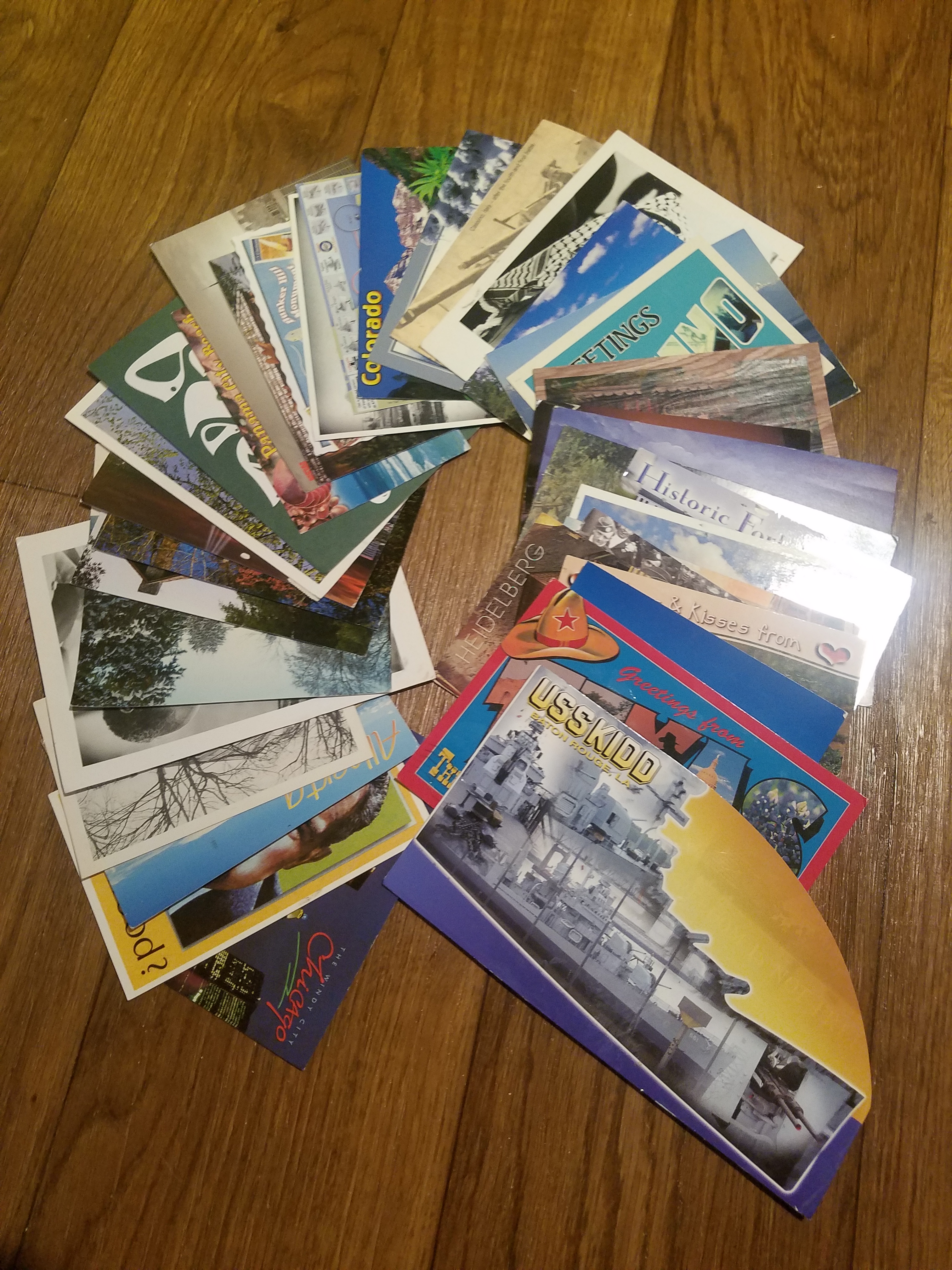 WW2F/FPS postcards as of February 2018